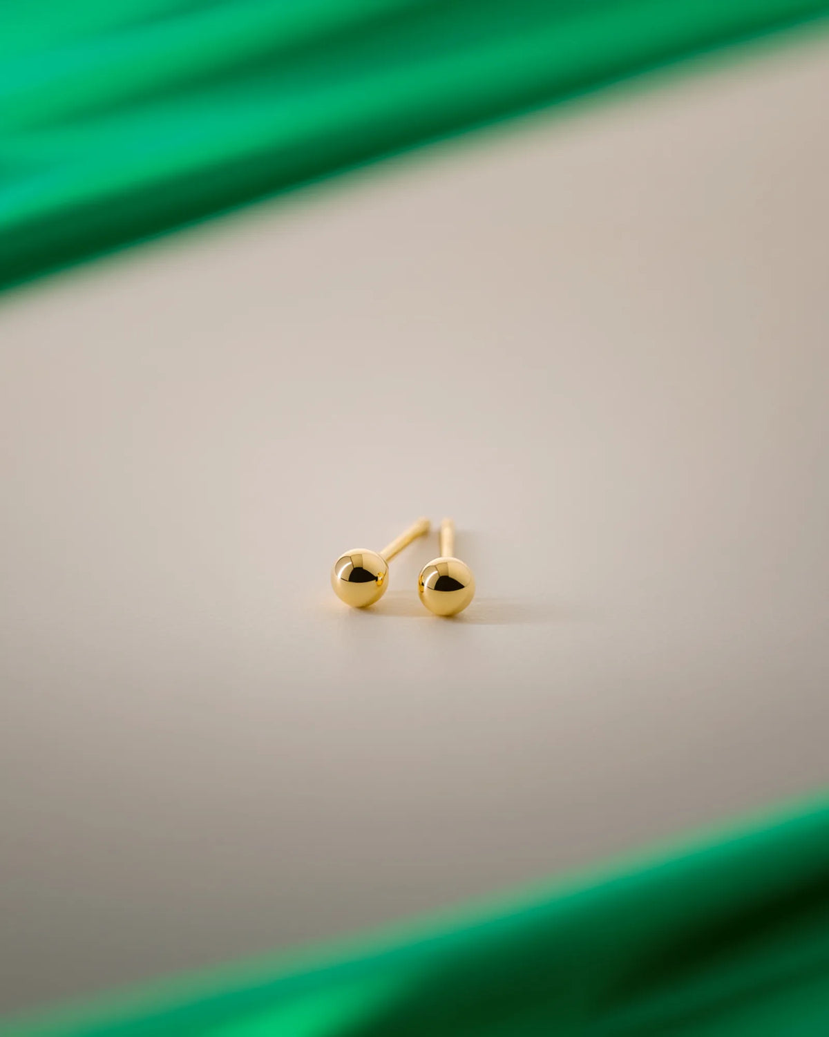 Golden Dot Studs