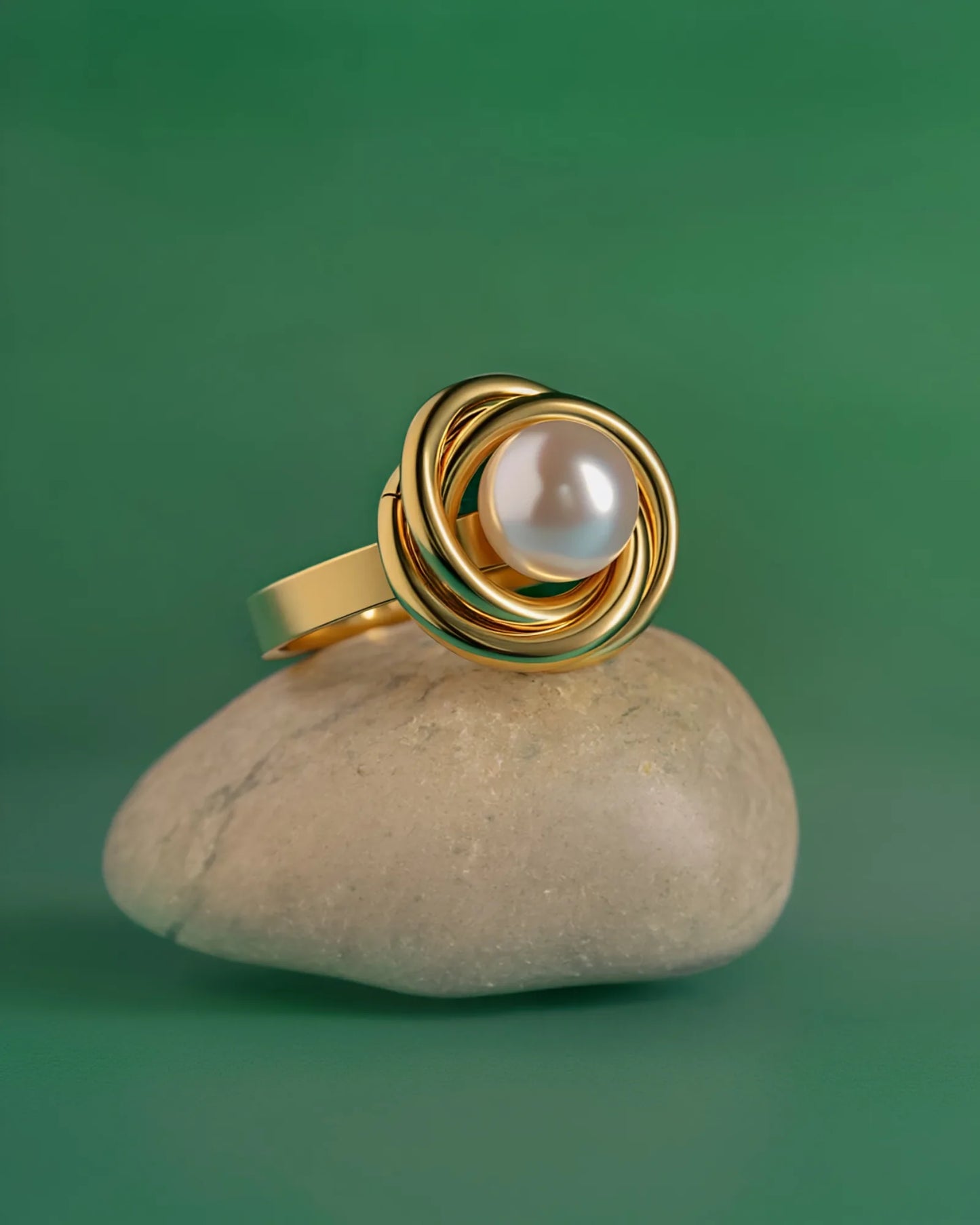 Orbit Pearl Ring