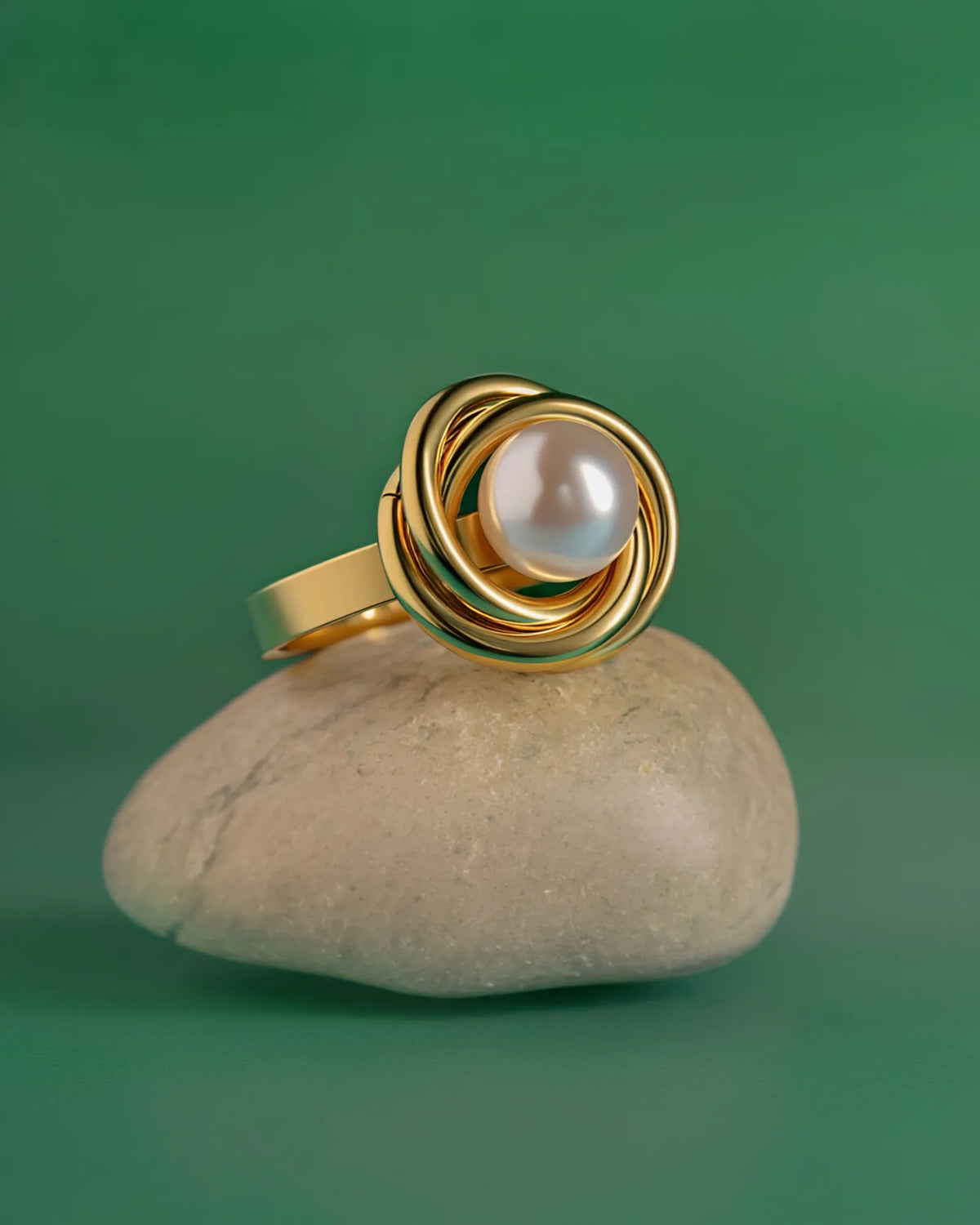 Orbit Pearl Ring