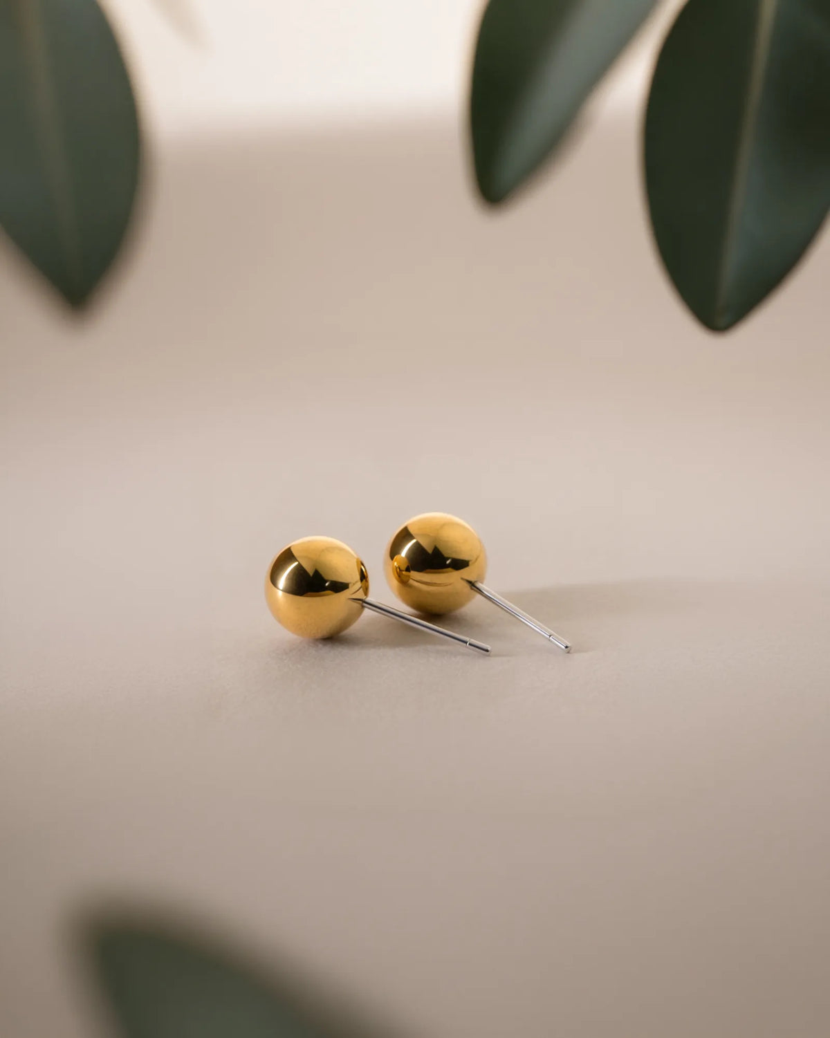Golden Dot Studs