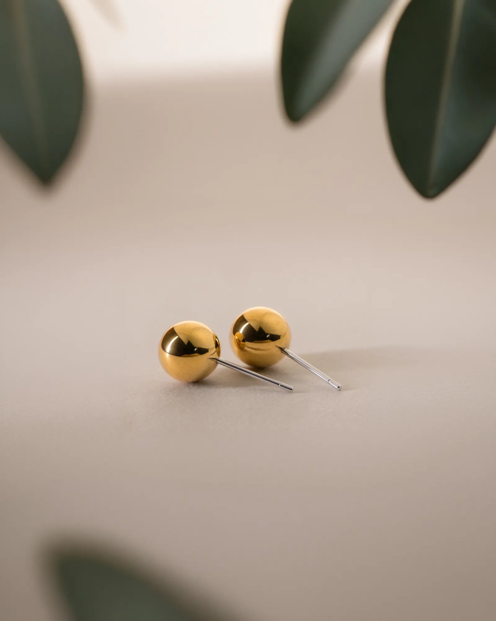 Golden Dot Studs