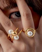 Orbit Pearl Ring